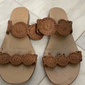 Jack Rogers Tan Leather Sandals